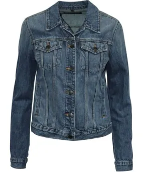 J Brand Jacket in Blue Cotton Denim