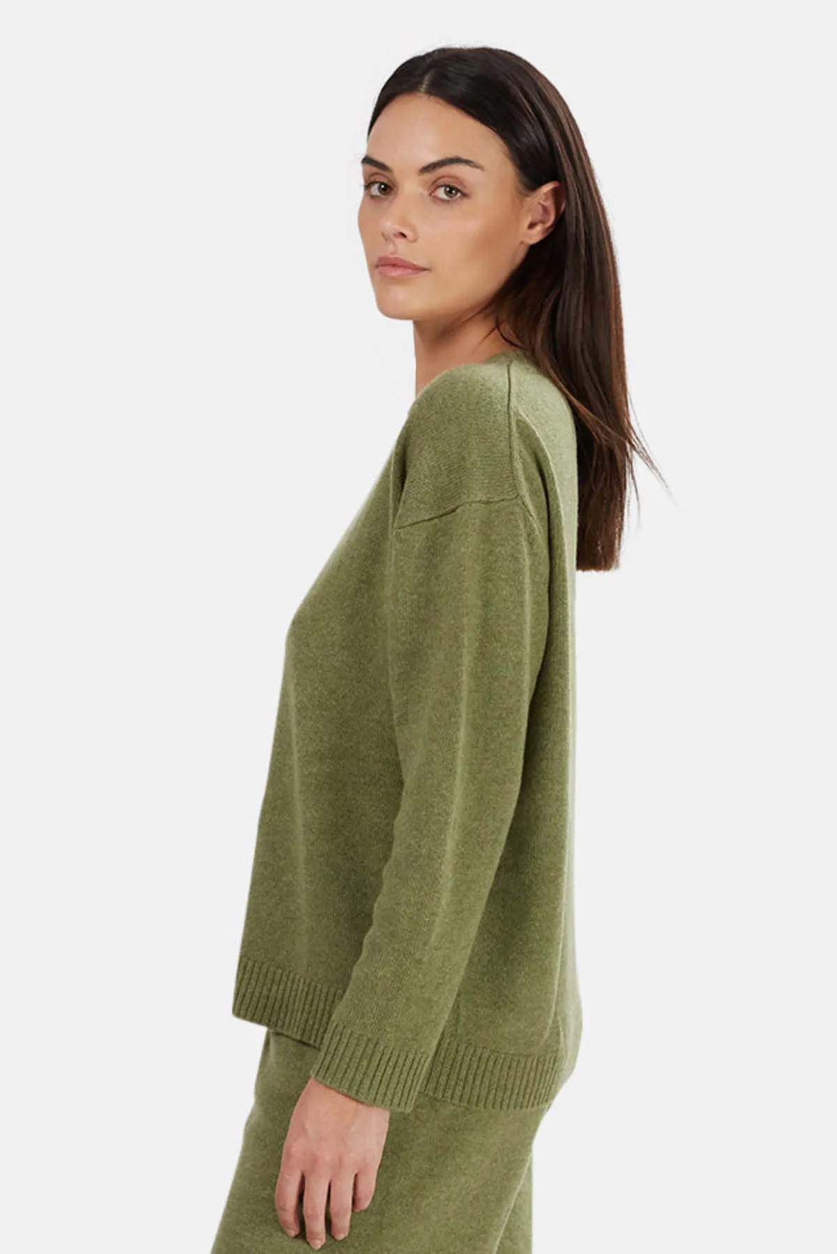 Jackson Cashmere Sweater - Army