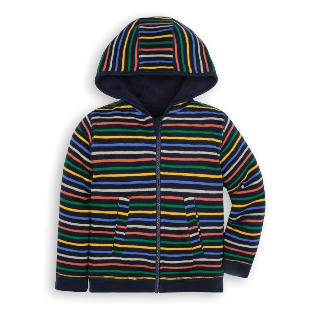 Jojo Maman Bebe Kids Navy Tractor Reversible Hoodie