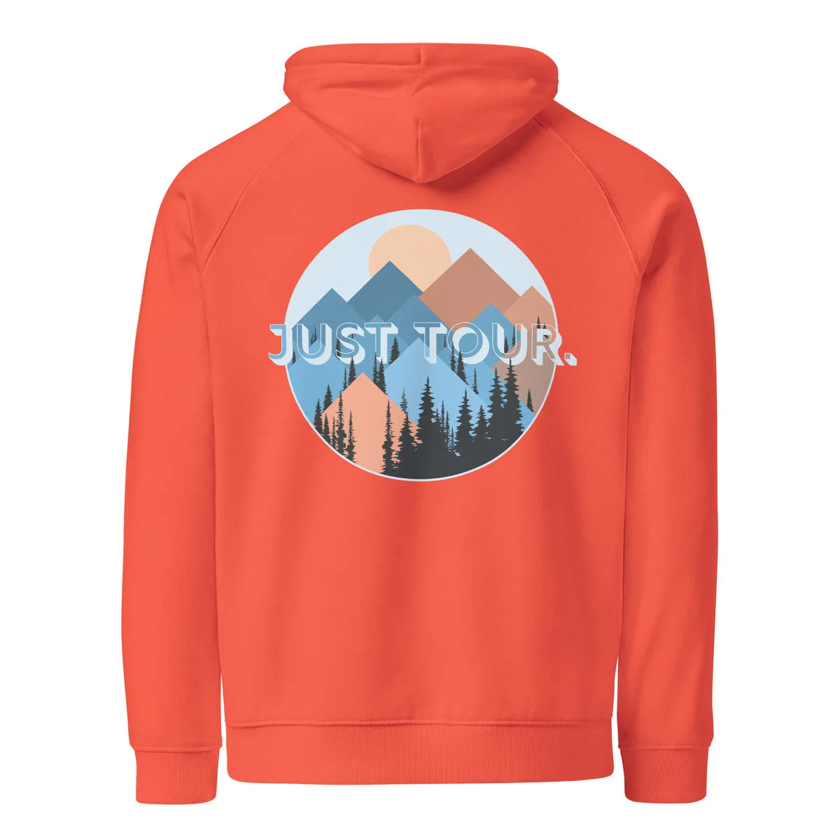 Just Tour. Seeker Organic Cotton Raglan Hoodie