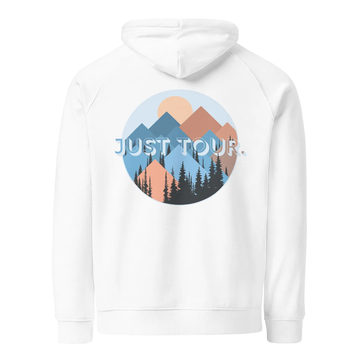 Just Tour. Seeker Organic Cotton Raglan Hoodie