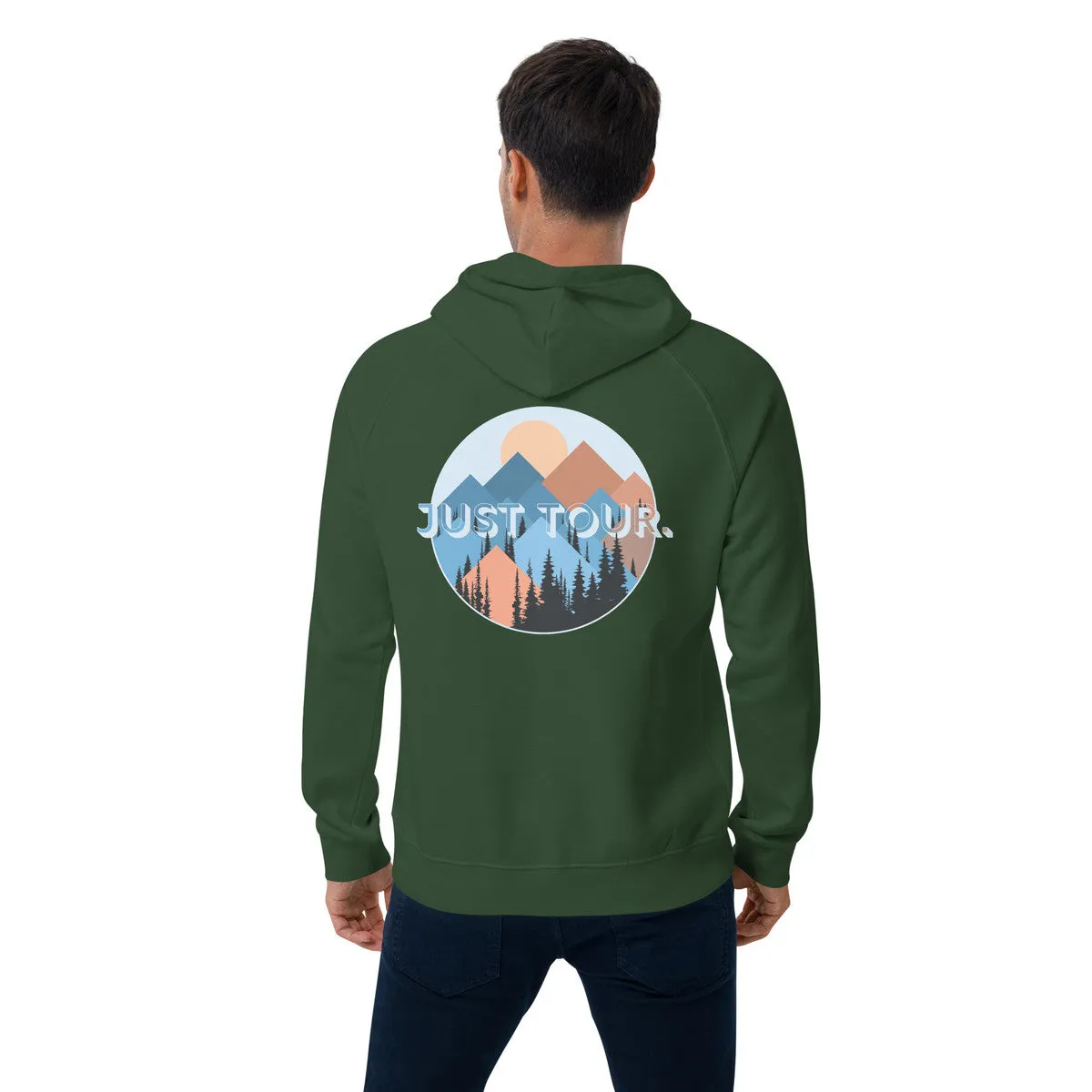 Just Tour. Seeker Organic Cotton Raglan Hoodie