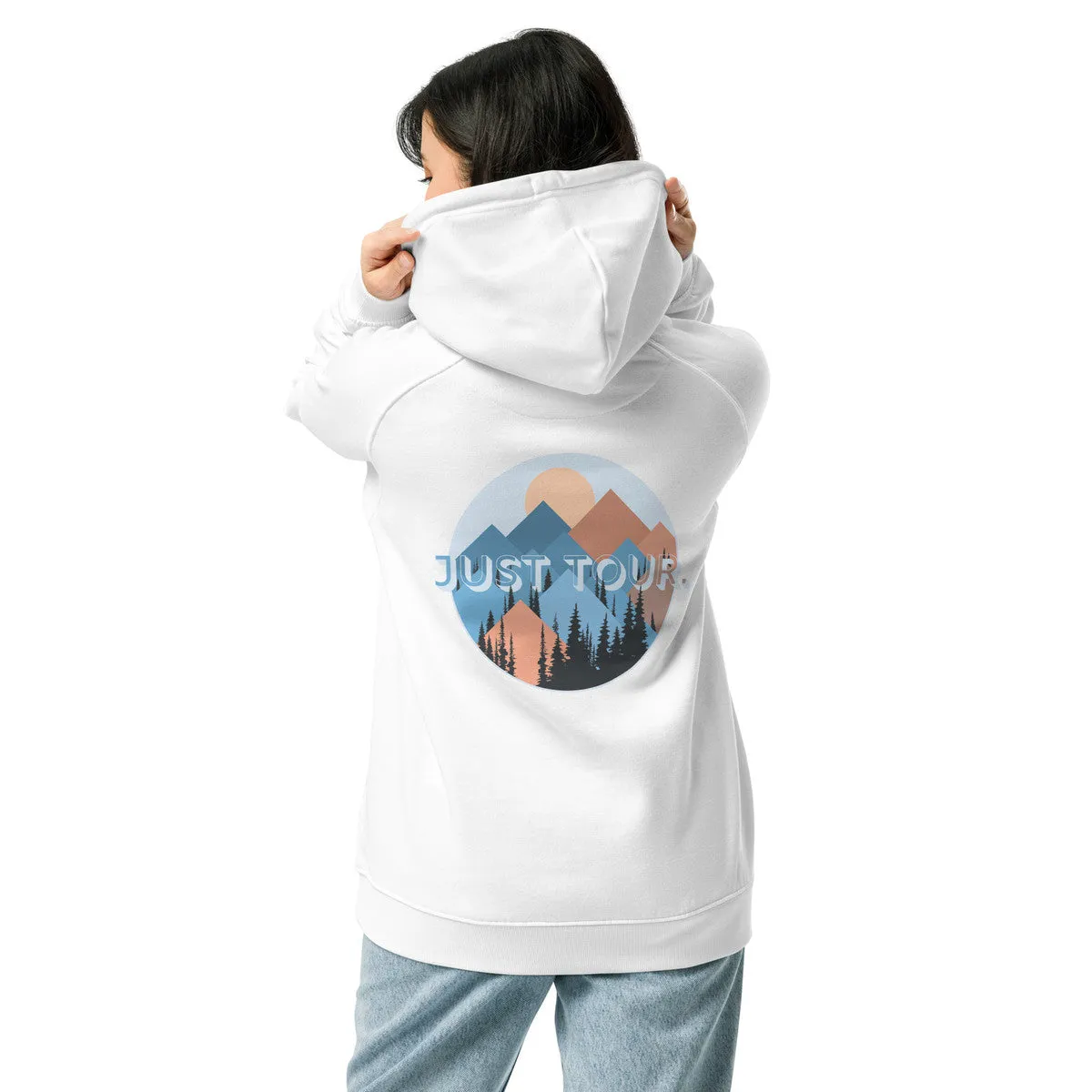 Just Tour. Seeker Organic Cotton Raglan Hoodie