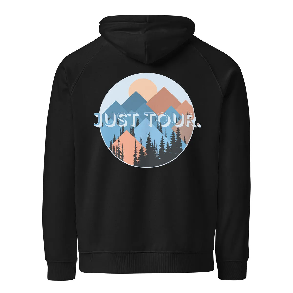 Just Tour. Seeker Organic Cotton Raglan Hoodie