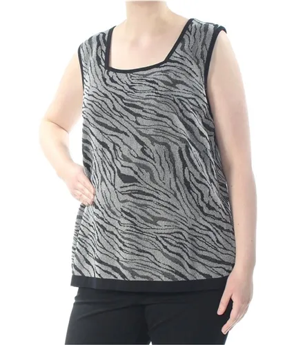 Kasper Womens Animal Print Tank Top