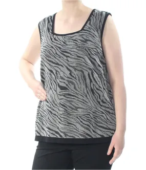 Kasper Womens Animal Print Tank Top