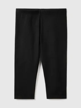 Knee-length leggings - Black | Benetton