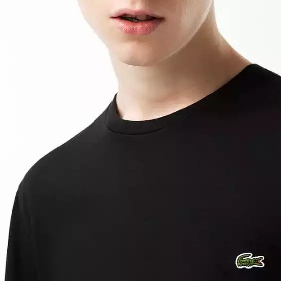 Lacoste Crew Neck Pima Cotton Jersey T Shirt (Black) TH6709-51