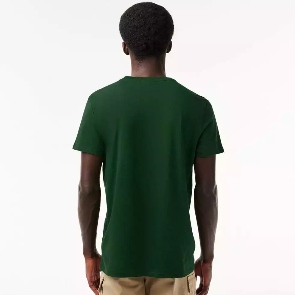 Lacoste Crew Neck Pima Cotton Jersey T Shirt (Green) TH6709-51