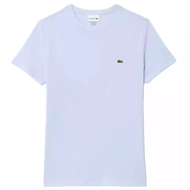 Lacoste Crew Neck Pima Cotton Jersey T Shirt (Light Blue) TH6709-51