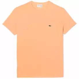 Lacoste Crew Neck Pima Cotton Jersey T Shirt (Light Orange) TH6709-51