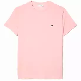 Lacoste Crew Neck Pima Cotton Jersey T Shirt (Light Pink) TH6709-51