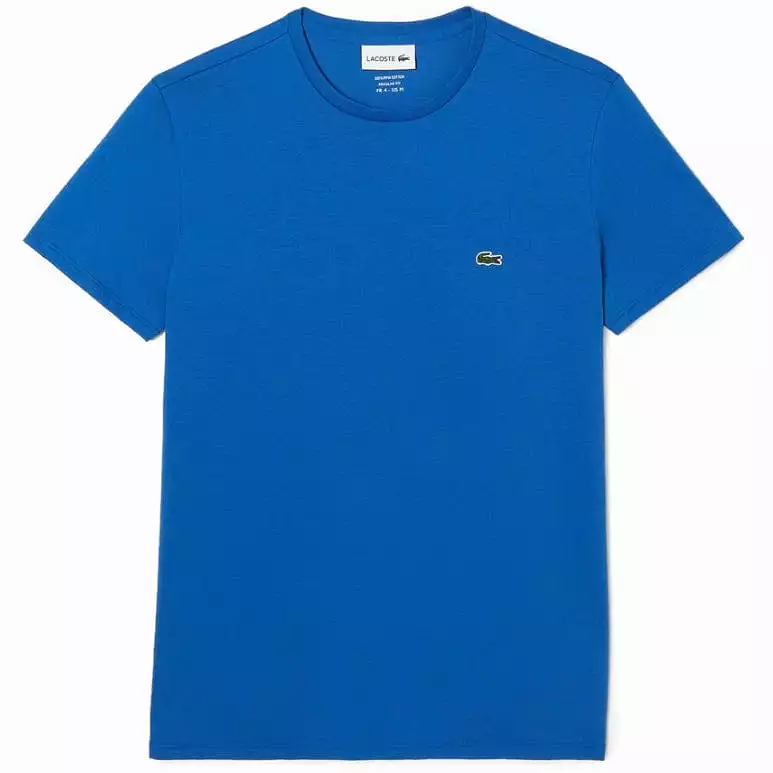 Lacoste Crew Neck Pima Cotton Jersey T Shirt (Royal Blue) TH6709-51