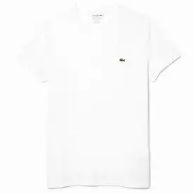 Lacoste Crew Neck Pima Cotton Jersey T Shirt (White) TH6709-51