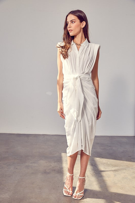 LILLIAN FRONT TIE DRESS [ONLINE EXCLUSIVE]