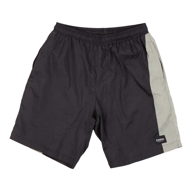 Listen Rainbow Walk Shorts - Black