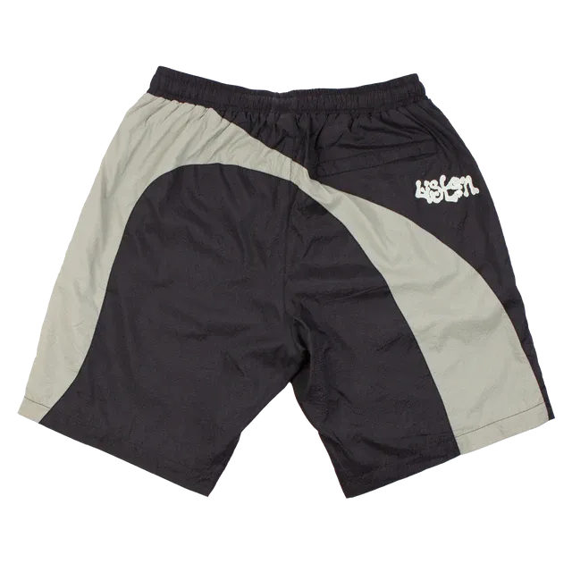 Listen Rainbow Walk Shorts - Black