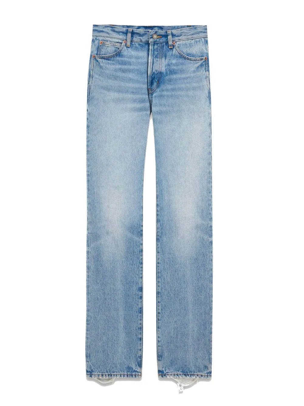 LOW WAIST JEANS IN SICILY BLUE DENIM