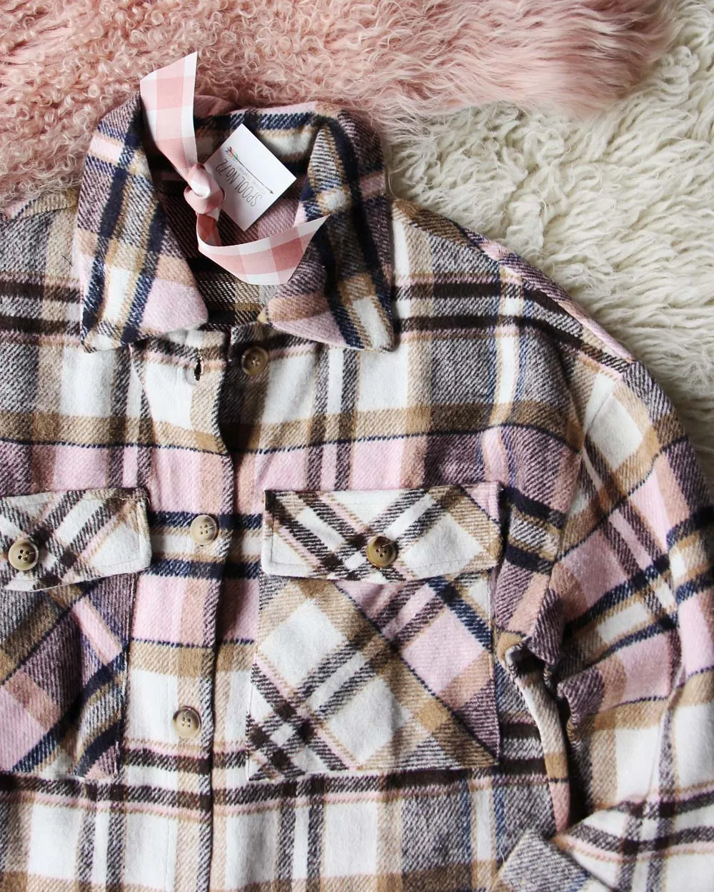 Lumber Jill Jacket Shirt in Pink