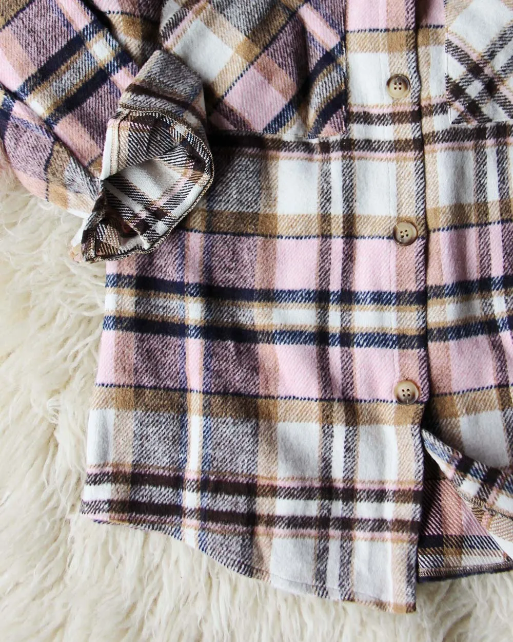 Lumber Jill Jacket Shirt in Pink