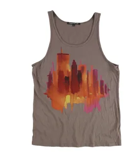 Malchick & Devotchka Womens Watercolor Print Tank Top