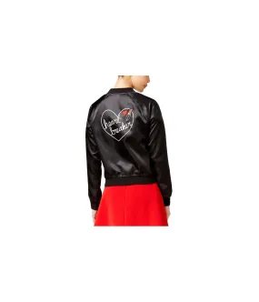 Material Girl Womens Heart Breaker Bomber Jacket