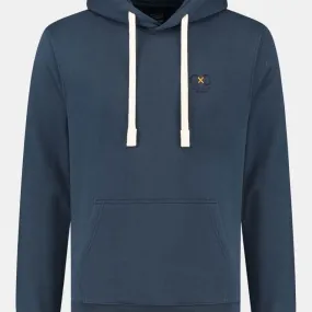 Mens Blue Fleece Hoody