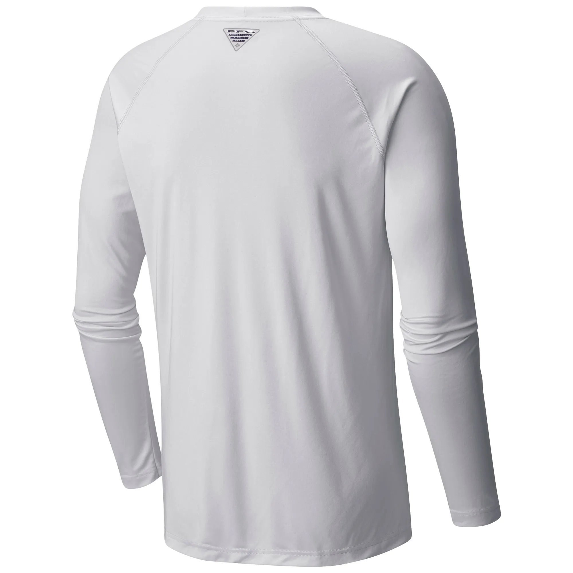 Men's  Buffalo Sabres Columbia White Terminal Tackle Omni-Shade Raglan Long Sleeve T-Shirt