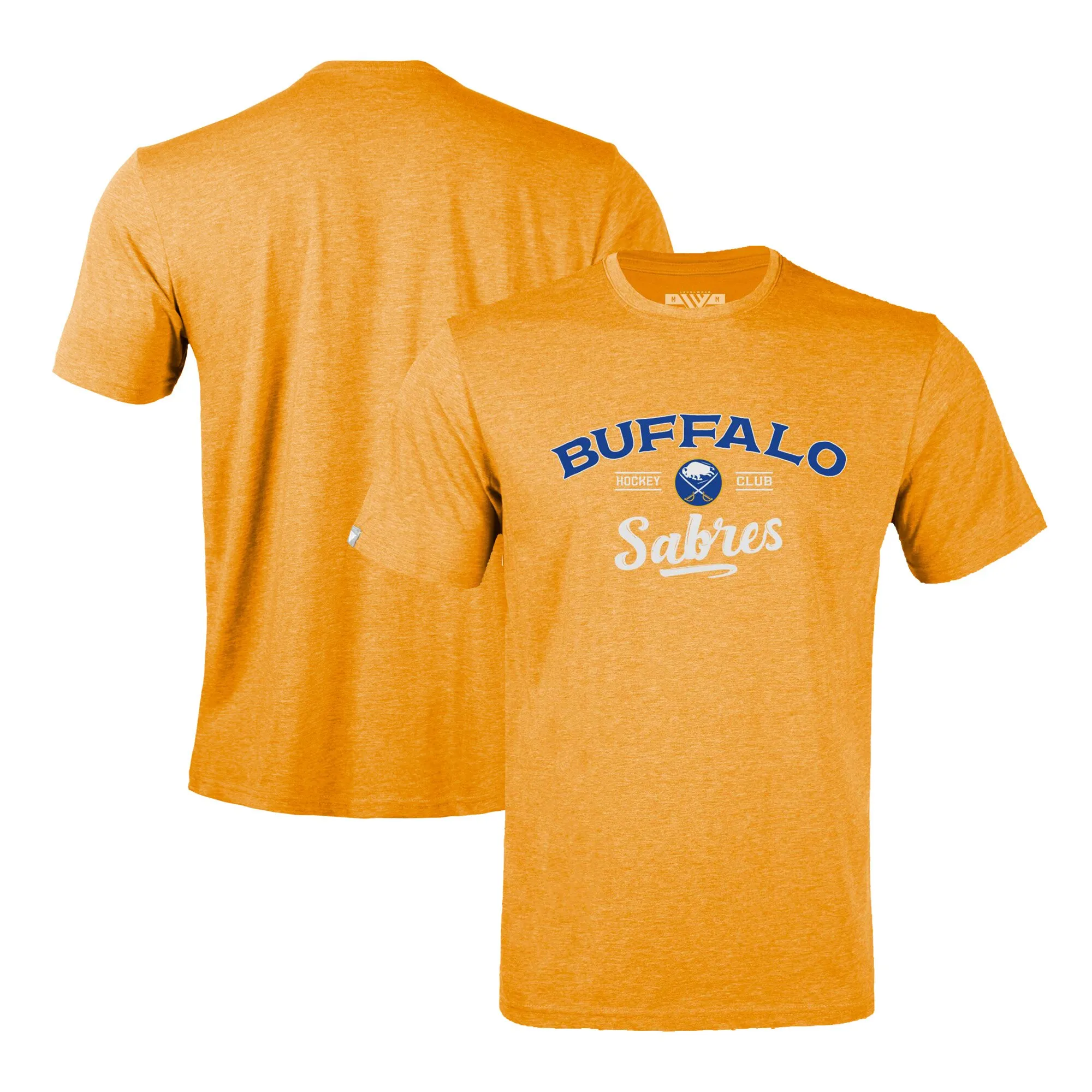 Men's Buffalo Sabres Levelwear Gold Richmond Ice Wall T-Shirt