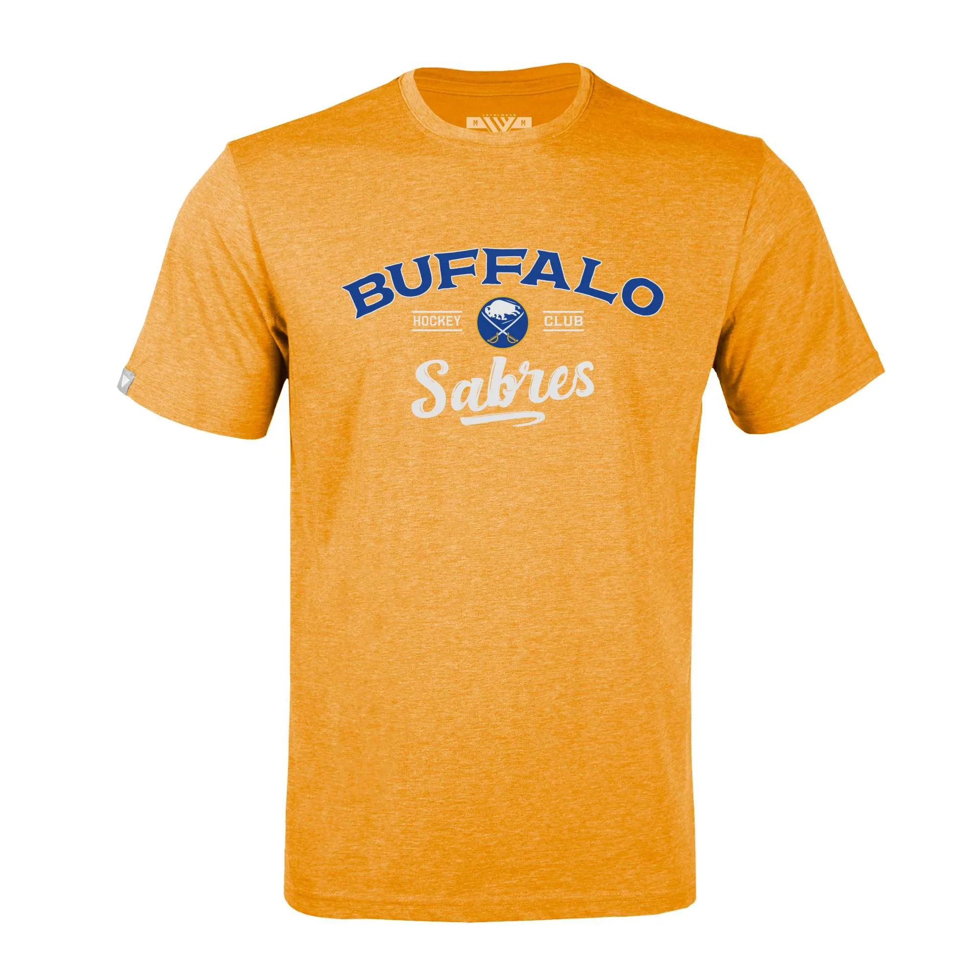 Men's Buffalo Sabres Levelwear Gold Richmond Ice Wall T-Shirt