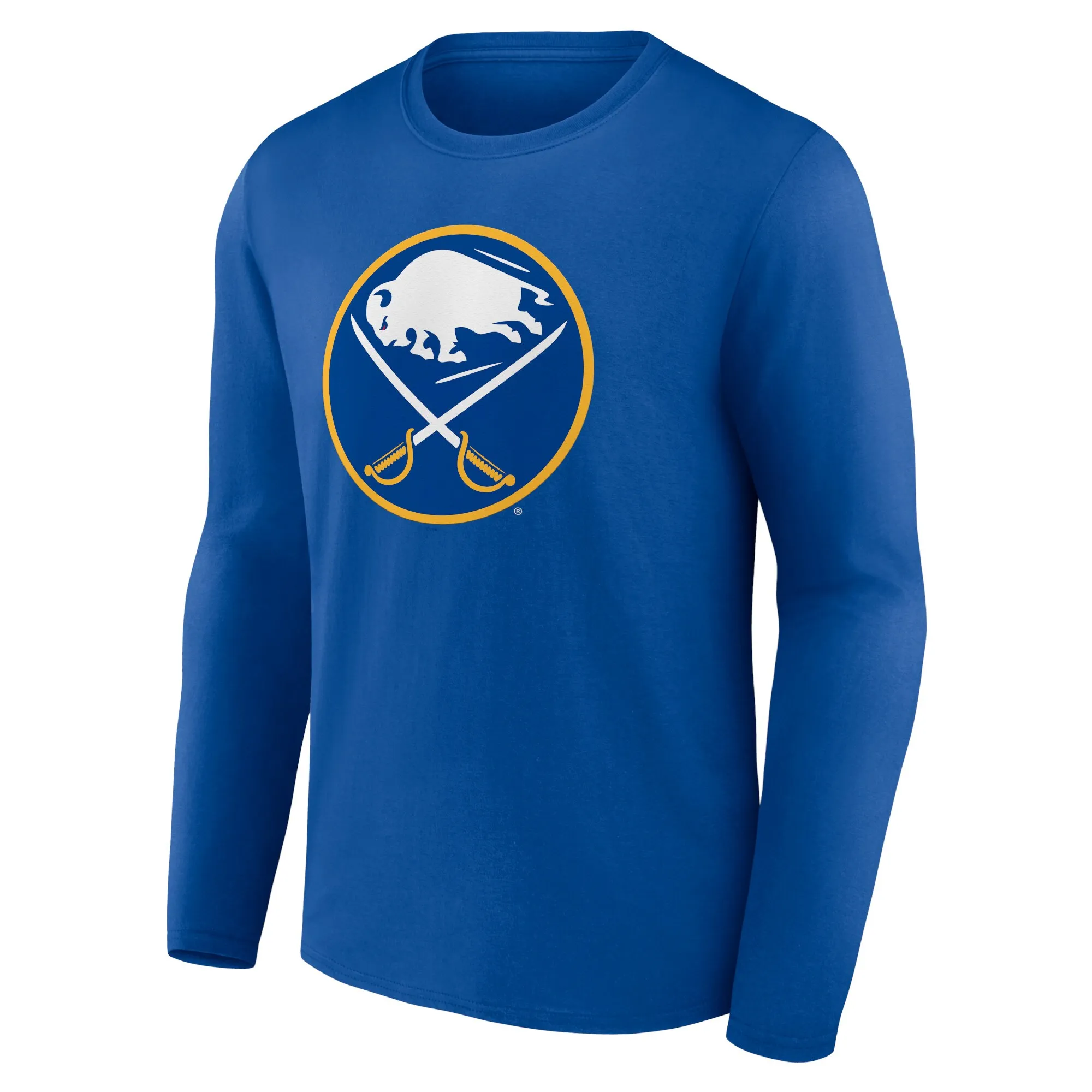 Men's Buffalo Sabres Royal Primary Logo Team Long Sleeve T-Shirt