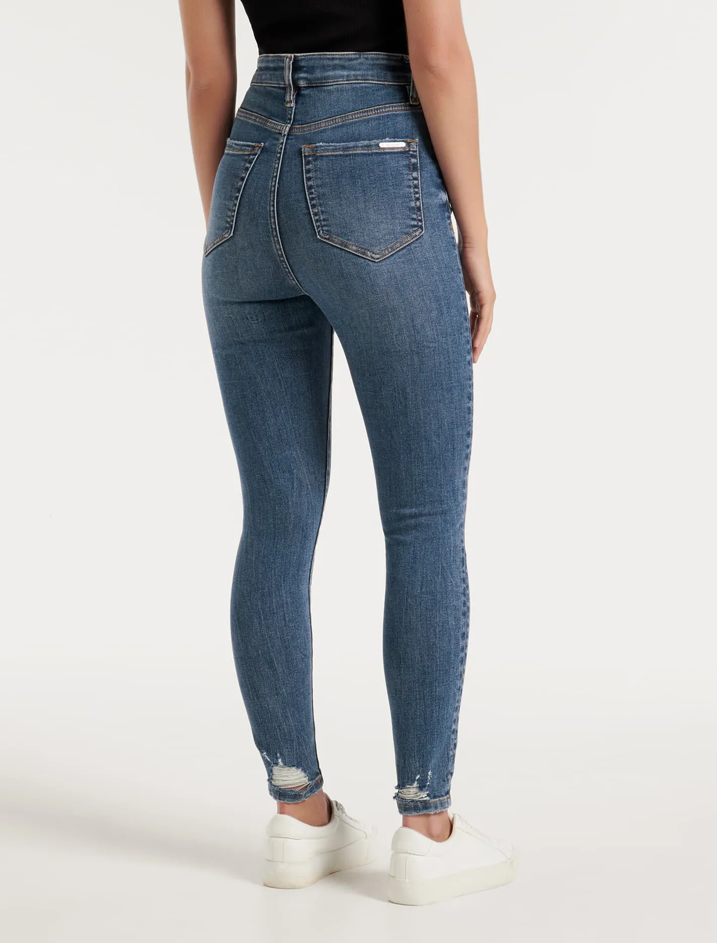 Mila Cropped High-Rise Skinny Jeans