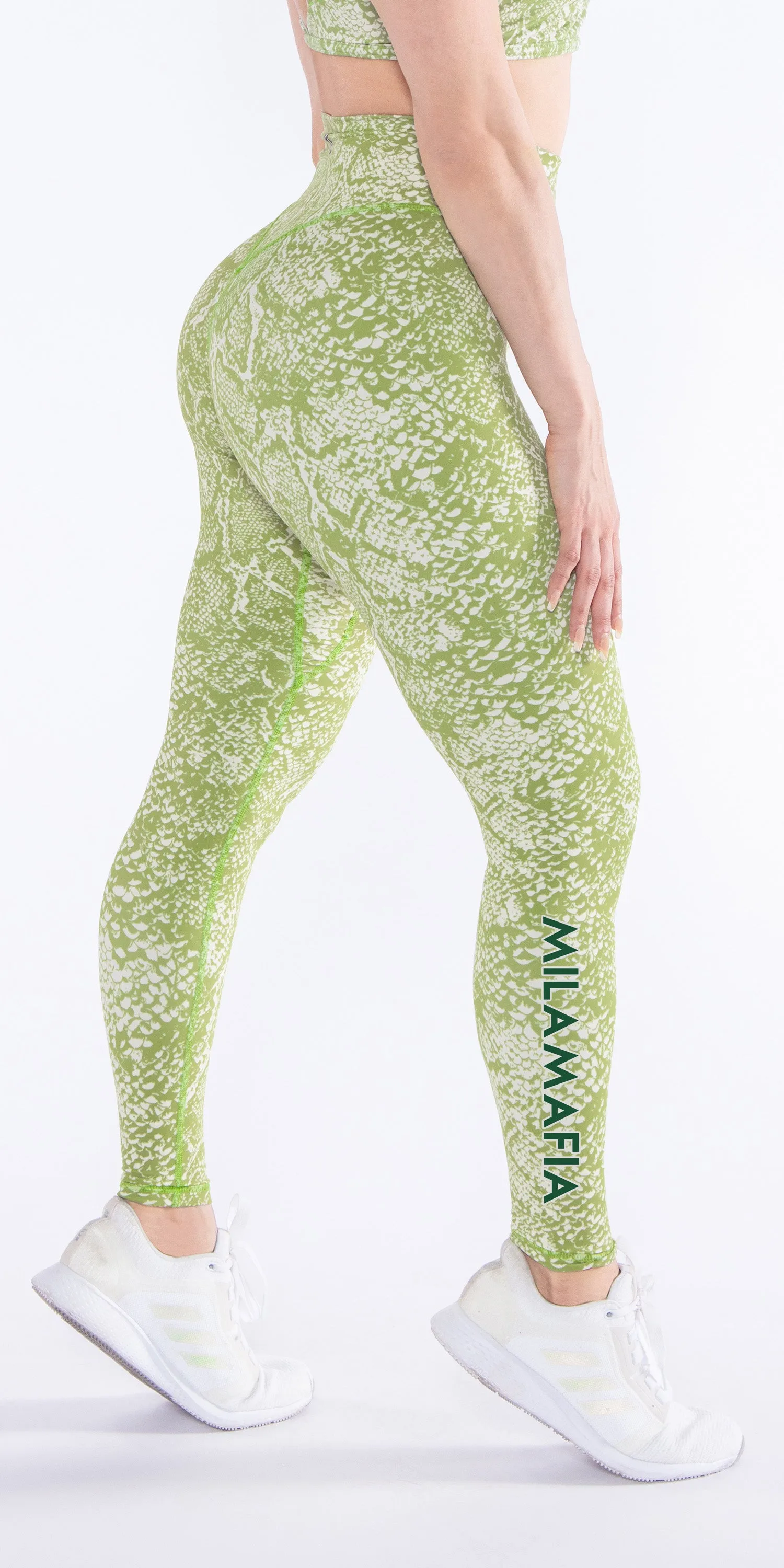 MilaMafia Green Snake - Contour Legging