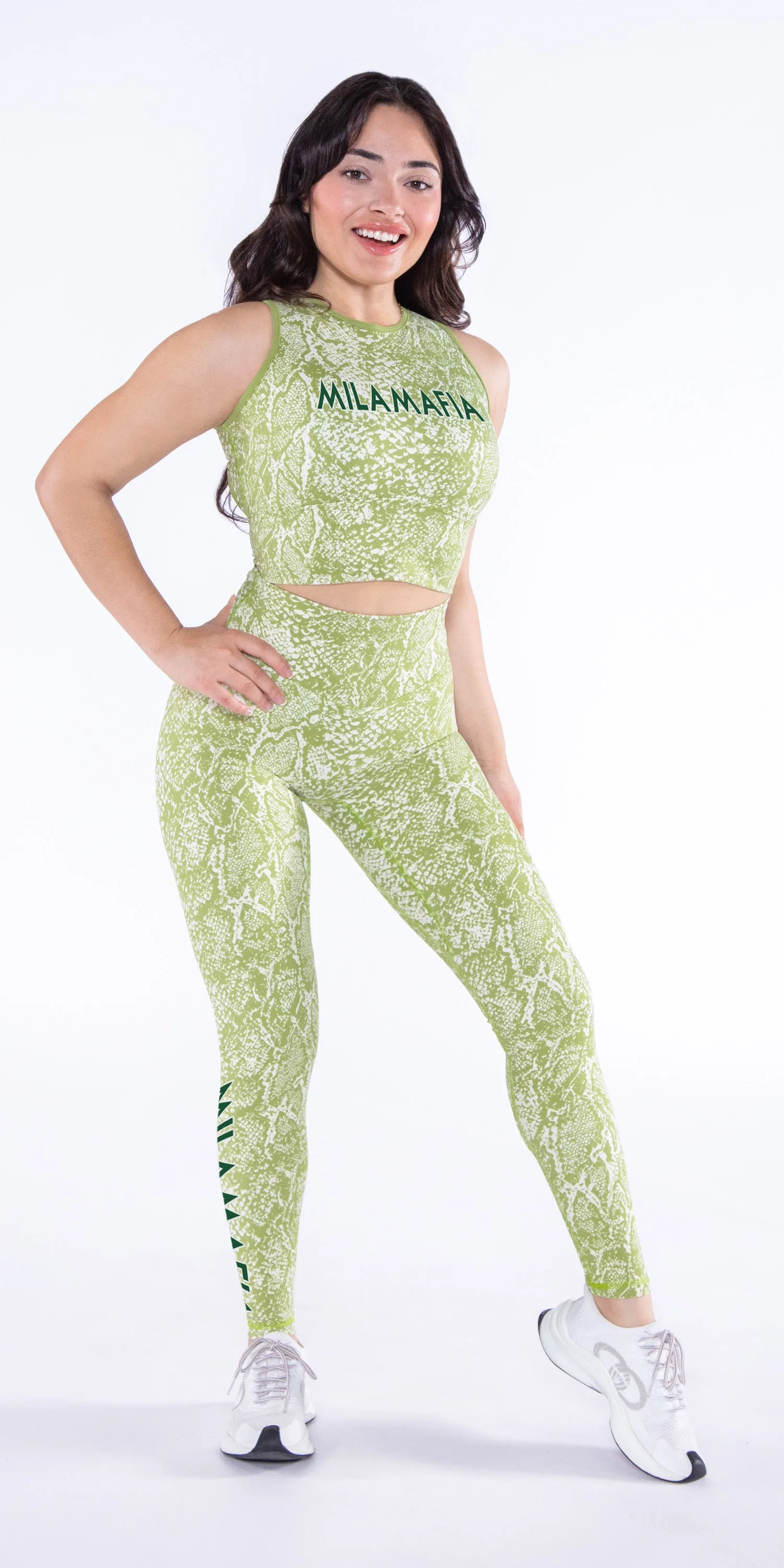 MilaMafia Green Snake - Contour Legging