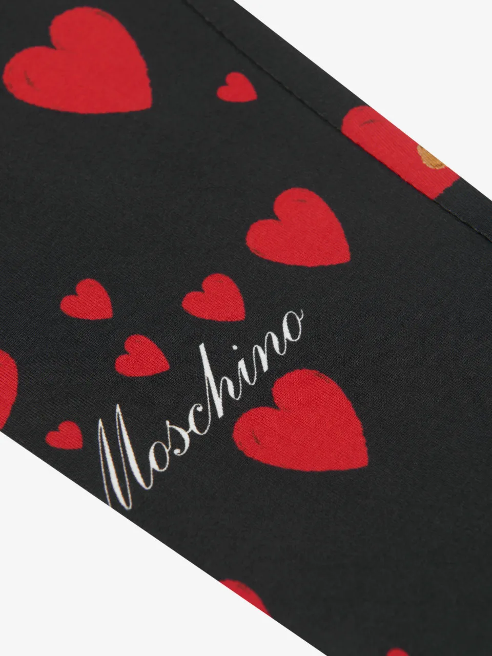 Moschino Girl Allover Bear Heart Printed Leggings