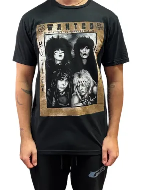 Motley Crue Buffalo Wanted Official Unisex T-Shirt: NEW