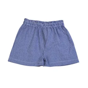 Navy Seersucker Shorts