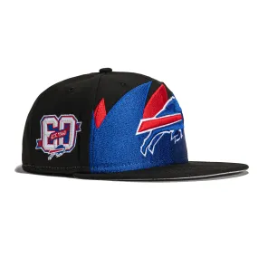 New Era 59Fifty Sharktooth Buffalo Bills 60th Anniversary Patch Hat - Black