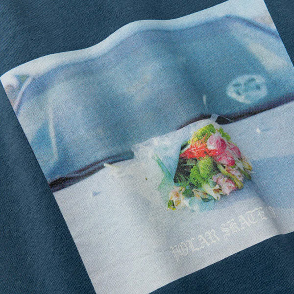 Polar Skate Co. Dead Flowers Tee Grey Blue