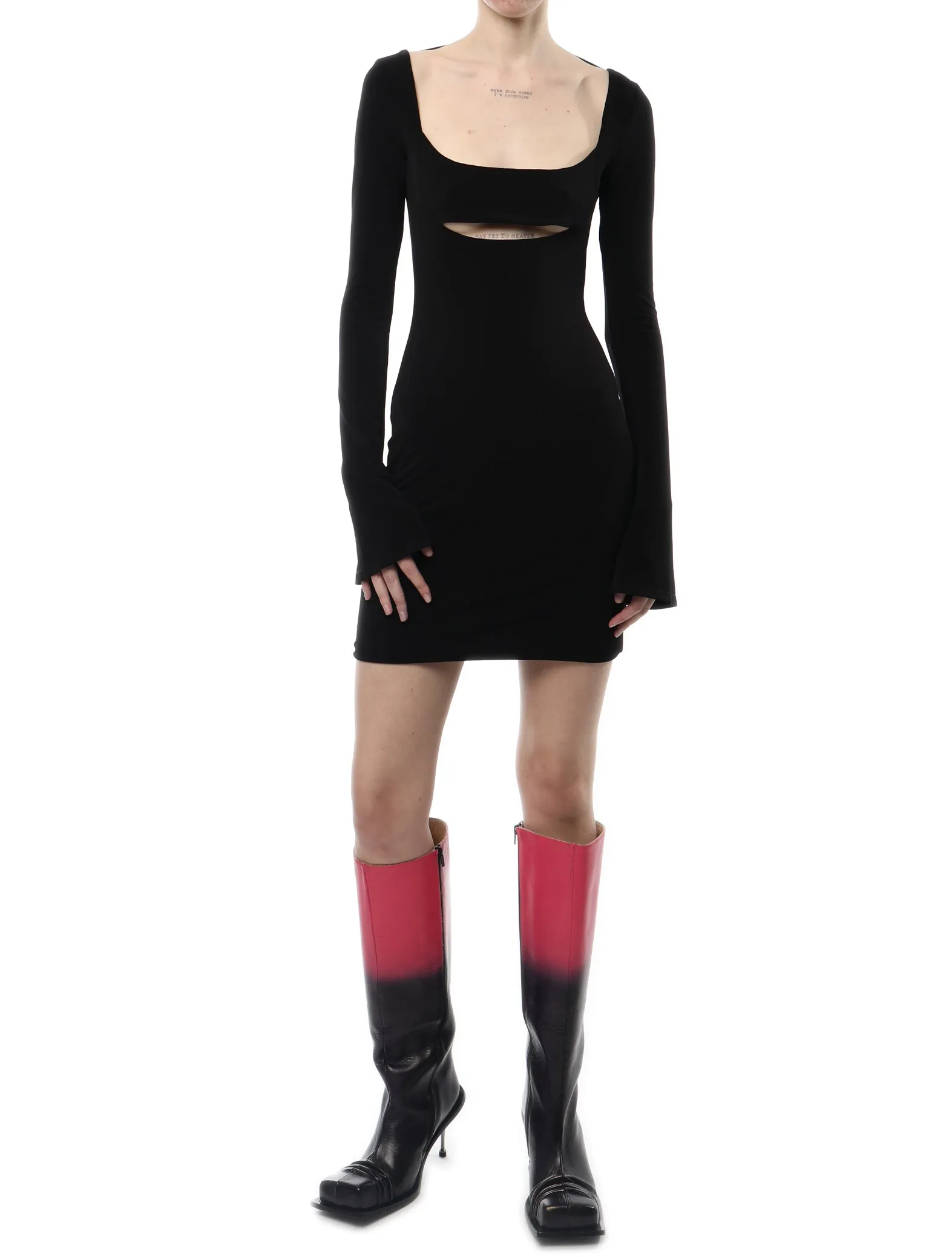 PRISCAVera LS Cut Out Mini Dress