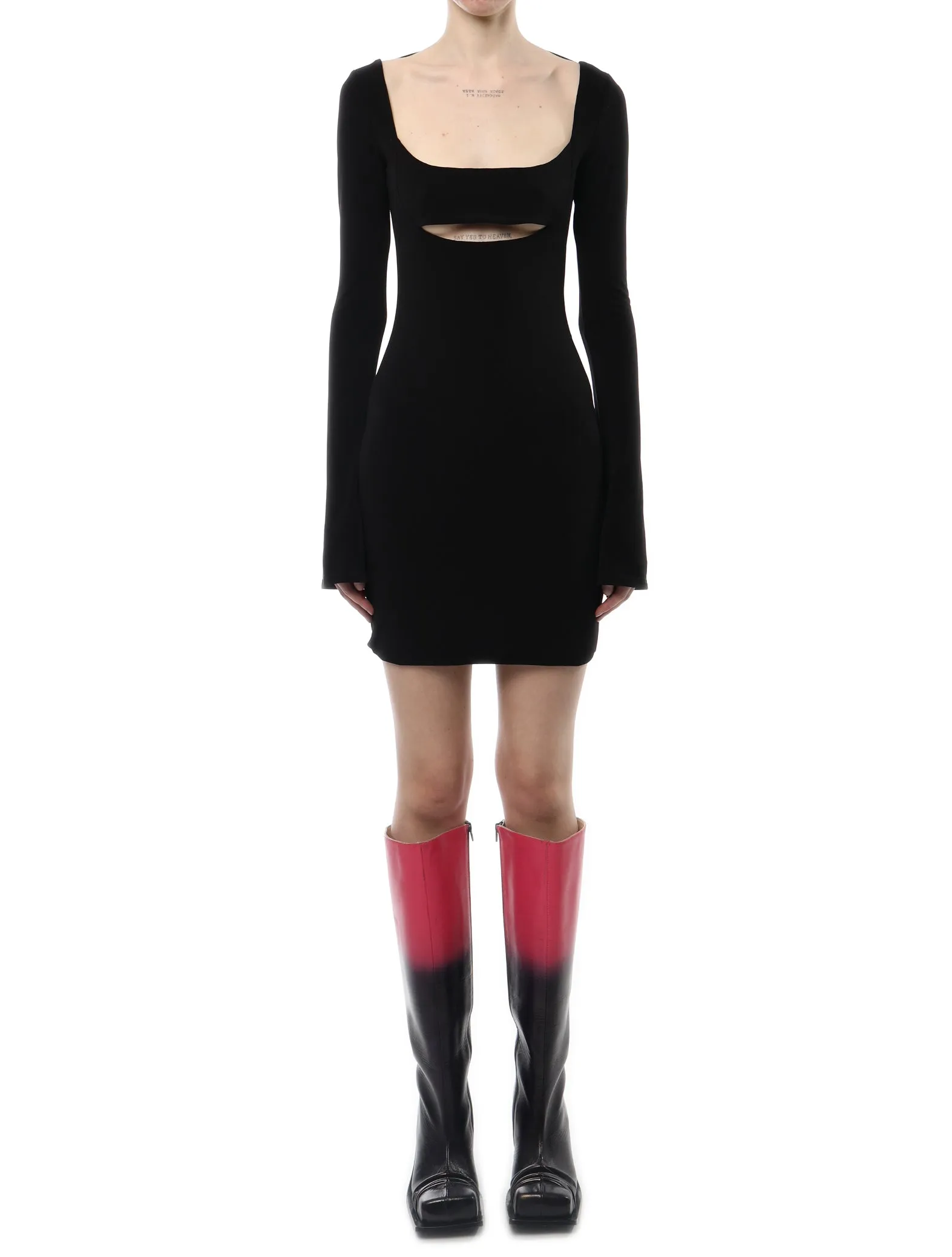 PRISCAVera LS Cut Out Mini Dress