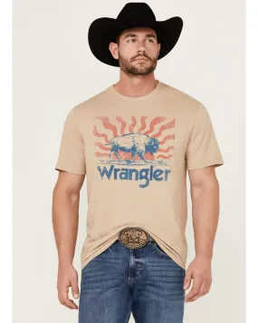 Product Name:  Wrangler Men's Buffalo Logo Short Sleeve Graphic Print T-Shirt