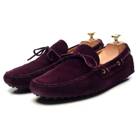 Purple Suede Driving Loafers UK 10