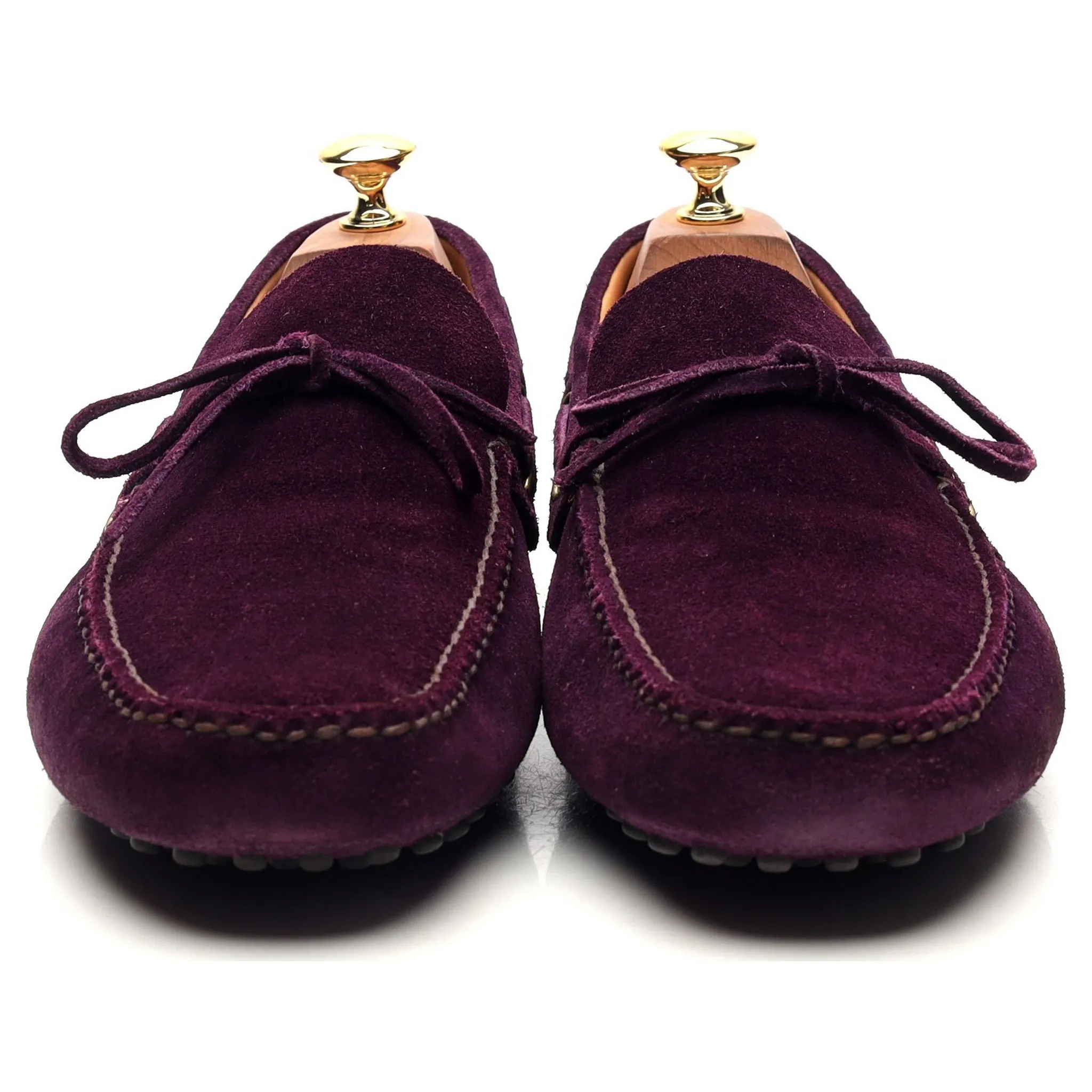 Purple Suede Driving Loafers UK 10