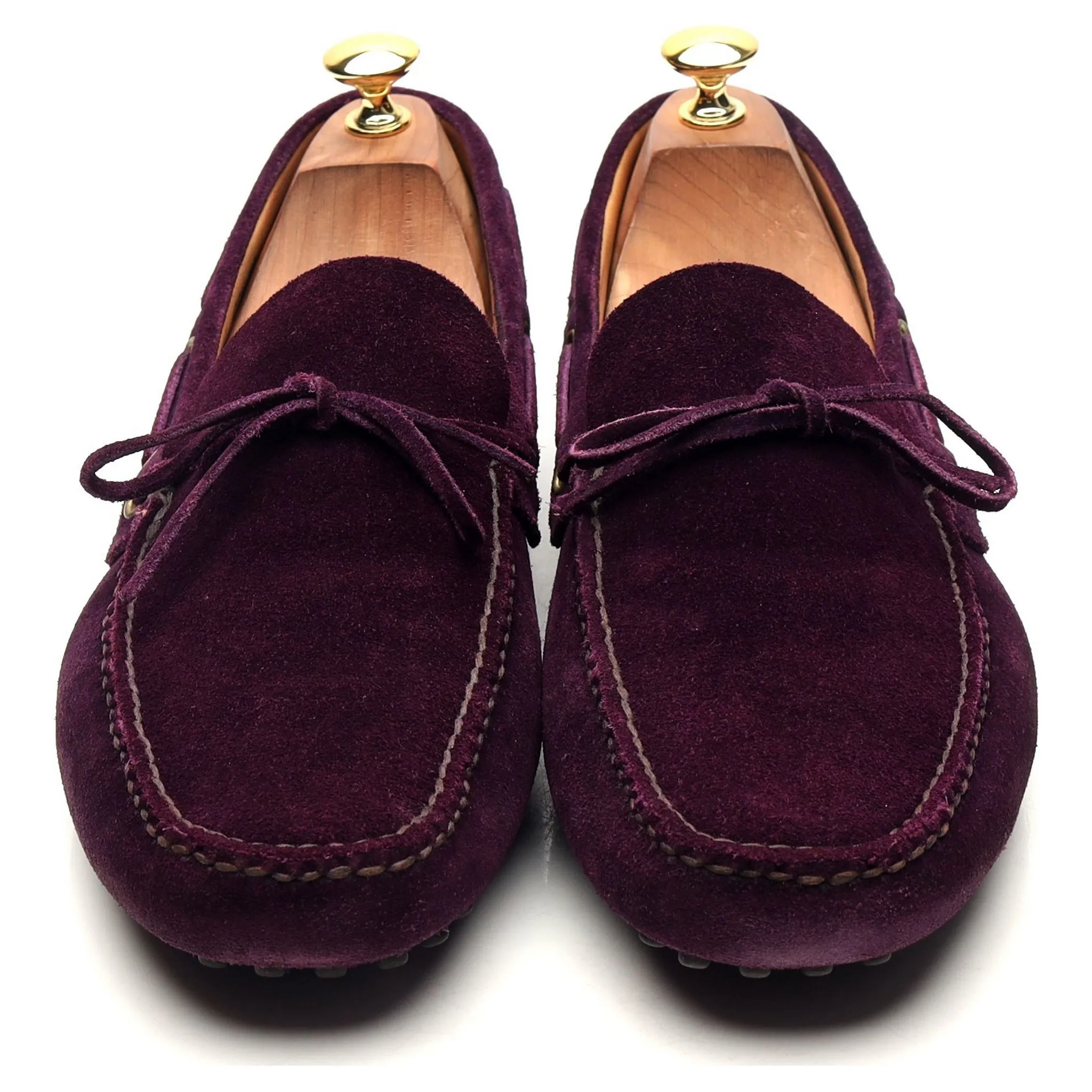 Purple Suede Driving Loafers UK 10