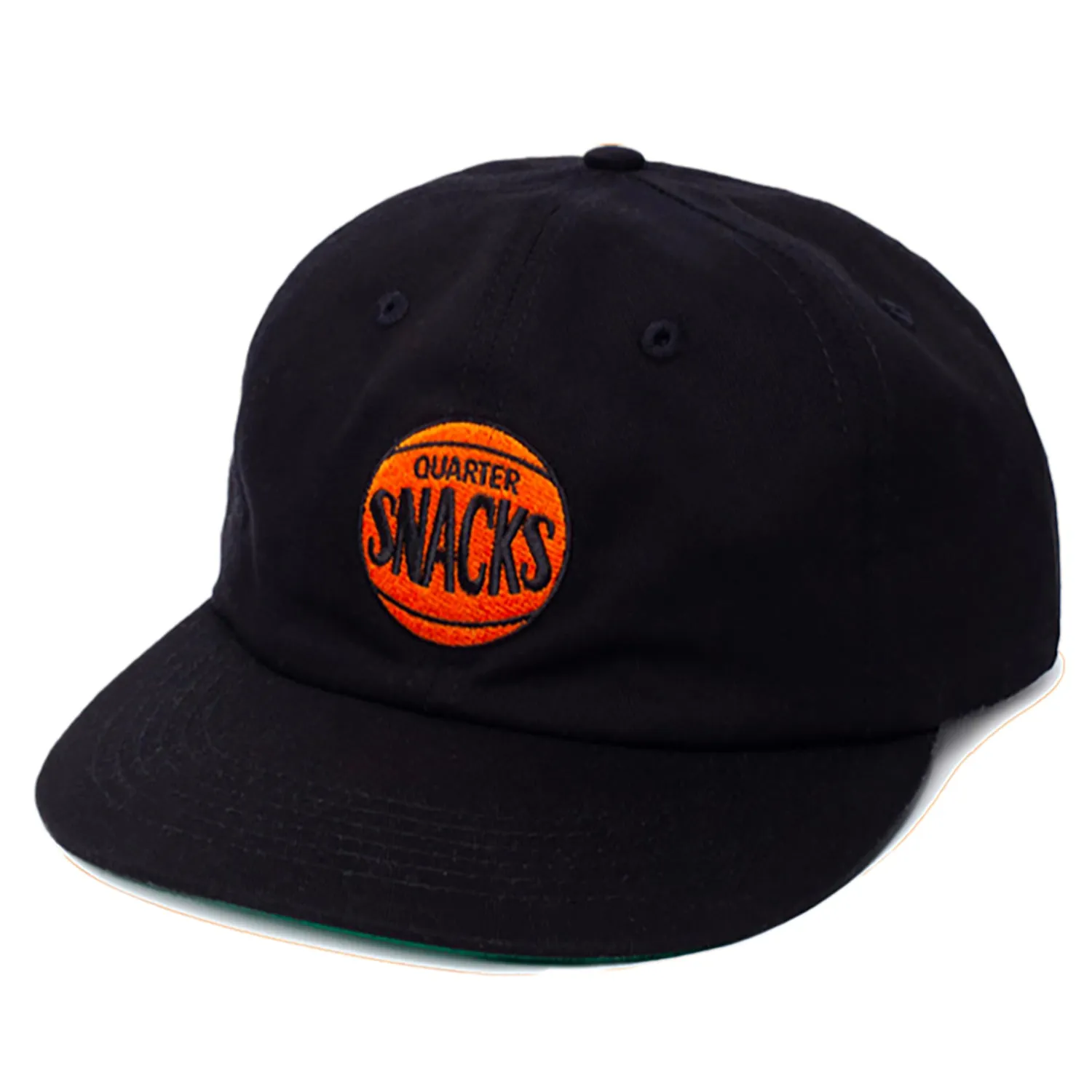 Quartersnacks 70s Logo Snapback Hat Black