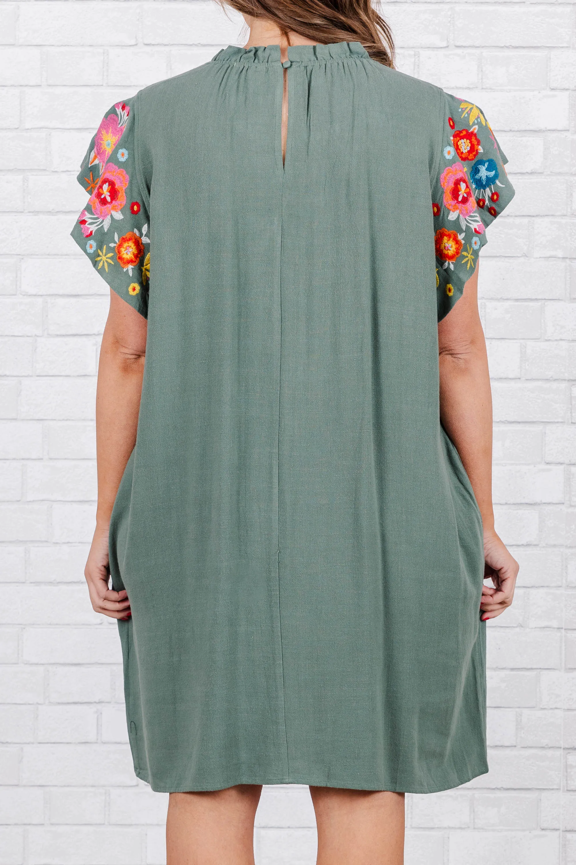 Radiant Glow Dress, Sage