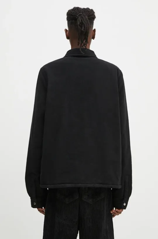 Rick Owens jacket Zipfront Jacket men's black color DU02D2783.MO