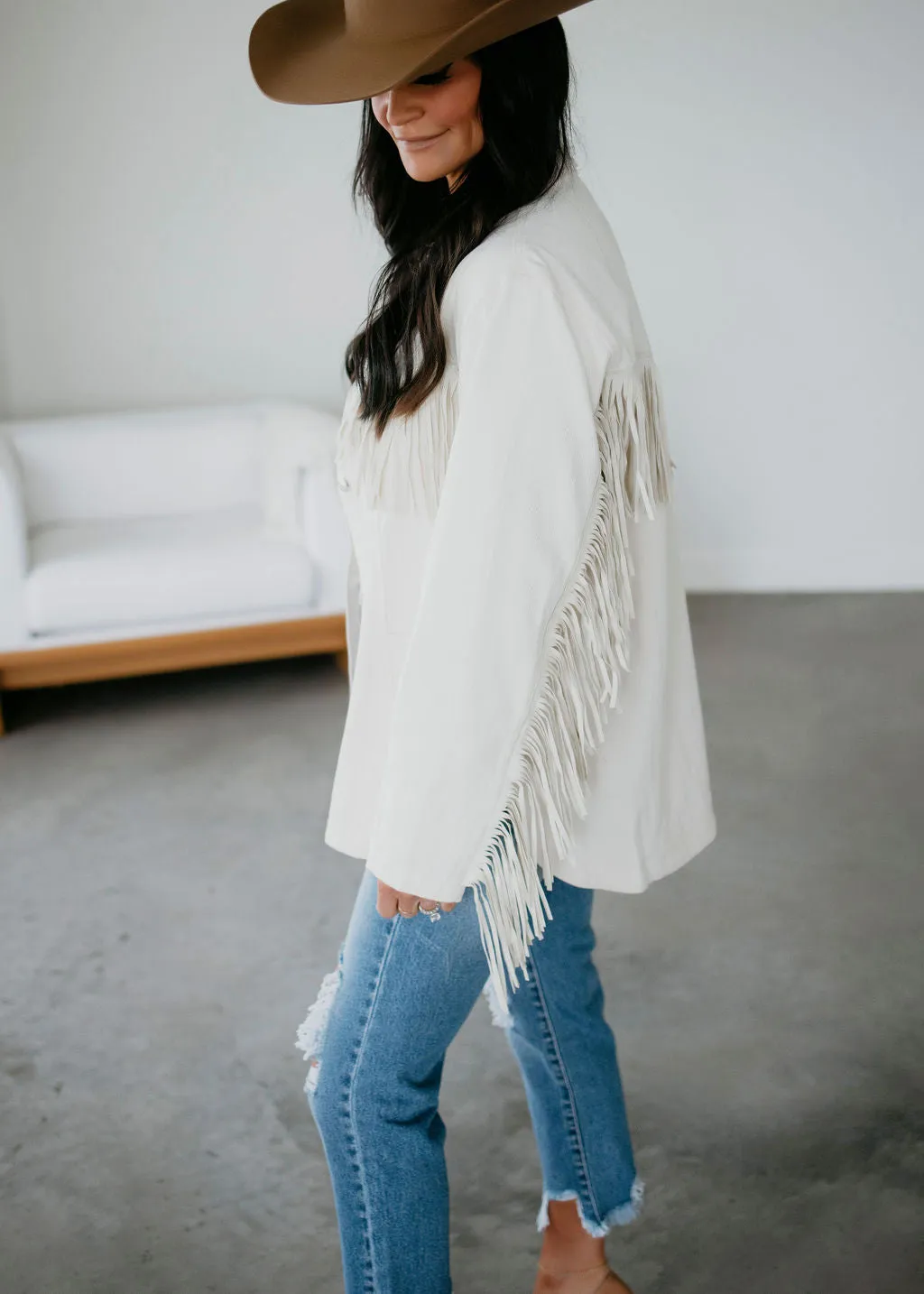 Rivera Fringe Denim Jacket