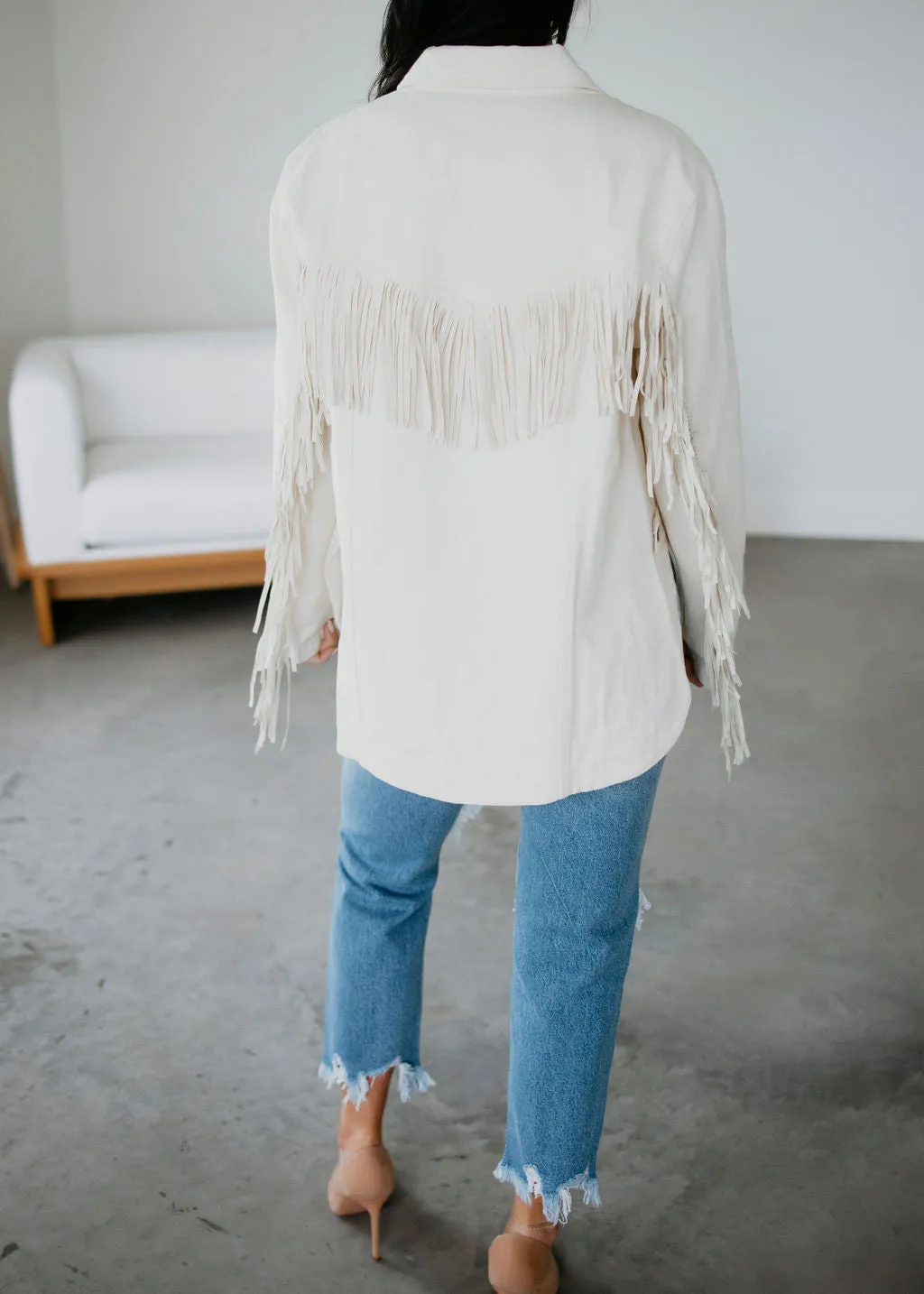 Rivera Fringe Denim Jacket